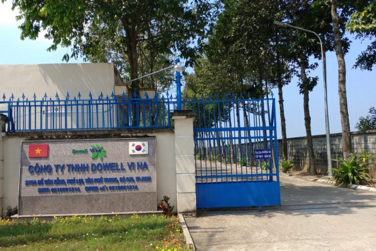 TRIỂN KHAI BẢO VỆ NHÀ MÁY BALO TÚI XÁCH HÀN QUỐC DOWELL  VINA CỦ CHI-TP.HCM
