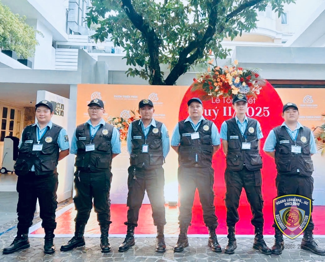 23/07/2025 BẢO VỆ & VỆ SĨ CÁ NHÂN CHO SỰ KIỆN TỔNG KẾT QUÝ 2 – CÔNG TY THIÊN THIÊN PHÚC