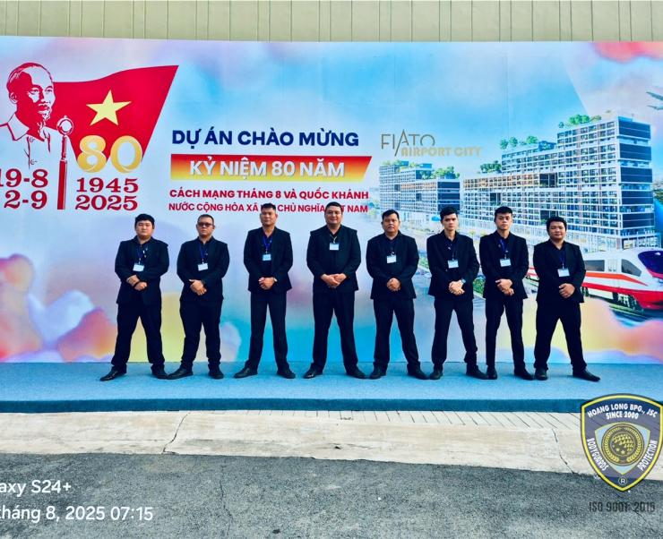(03/08/2025) CÔNG TY BẢO VỆ HOÀNG LONG ĐỒNG HÀNH CÙNG SỰ KIỆN FIATO AIRPORT CITY – NHƠN TRẠCH